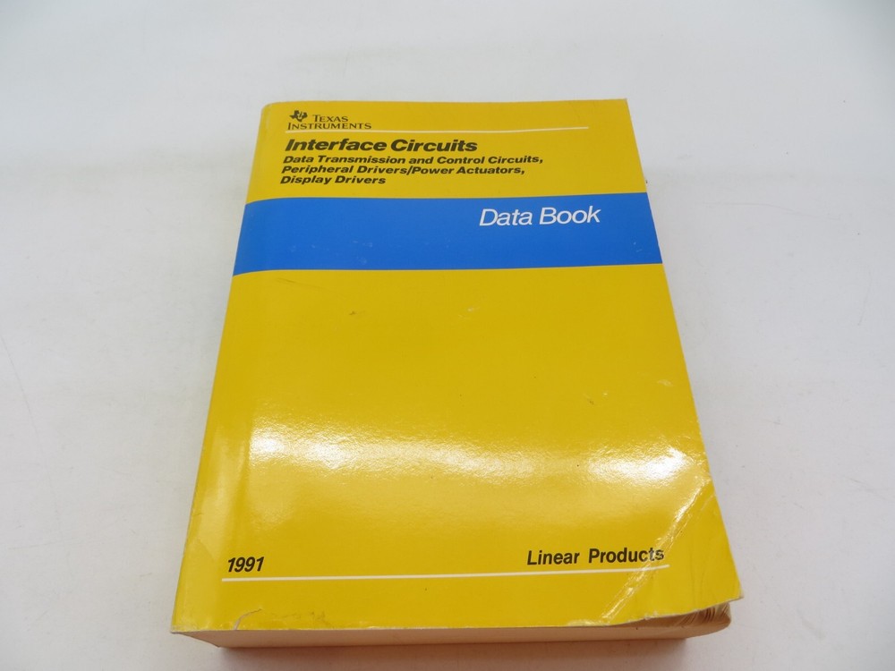 Texas Instruments Interface Circuits 1990 Data Book vintage tech book