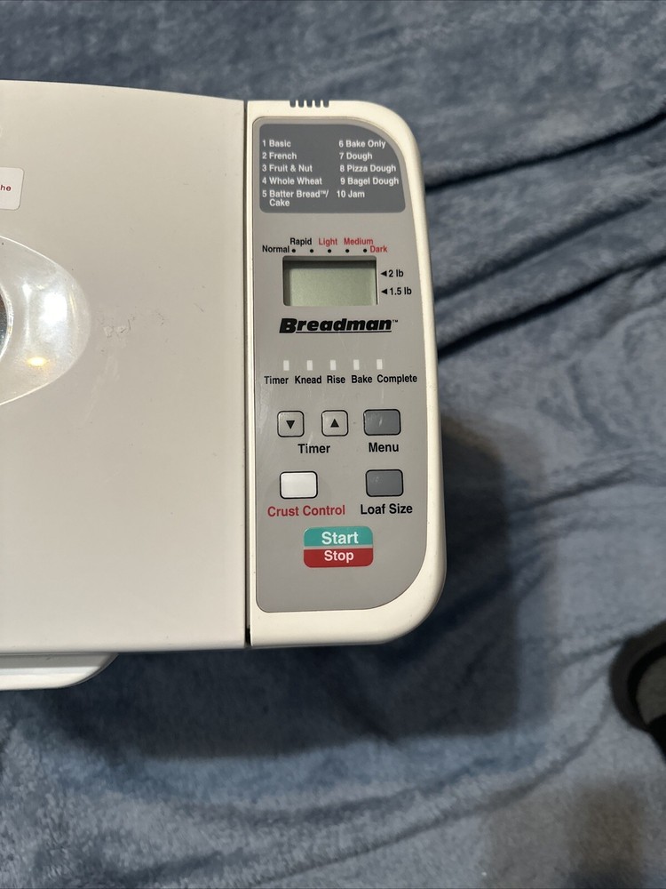 Breadman PLUS Bread Making Machine Automatic Bread Baker TR800