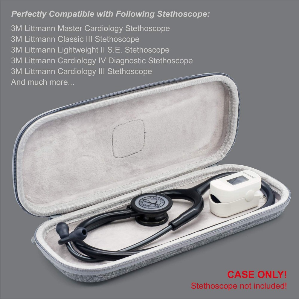 Hard Stethoscope Case, Lightweight Thin Stethoscope Holder Storage Pouch for ...