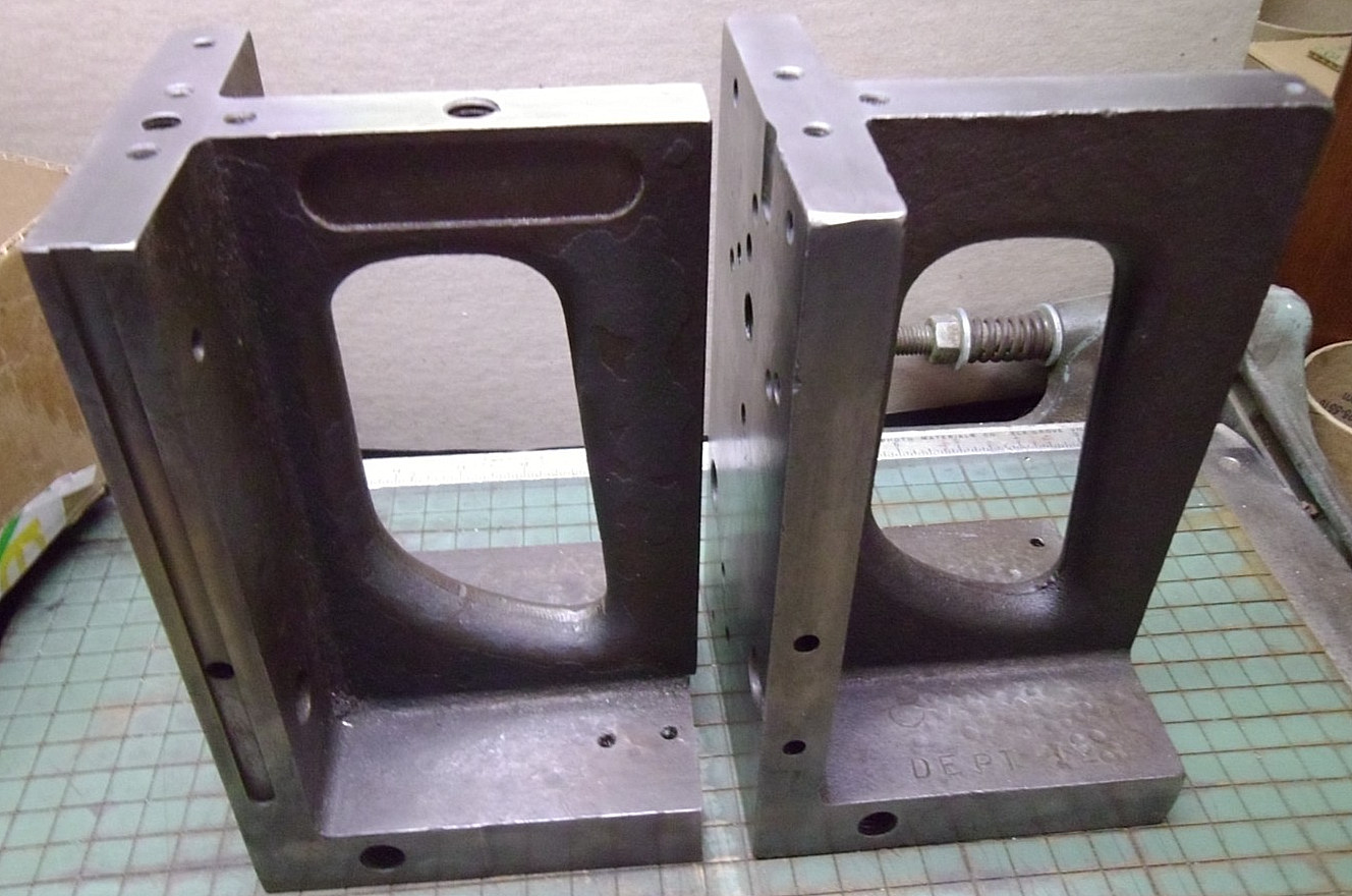 336 = Box Angle Plates Machined Pair 4-1/2 x 5 x 8 (Qty.1 Pair