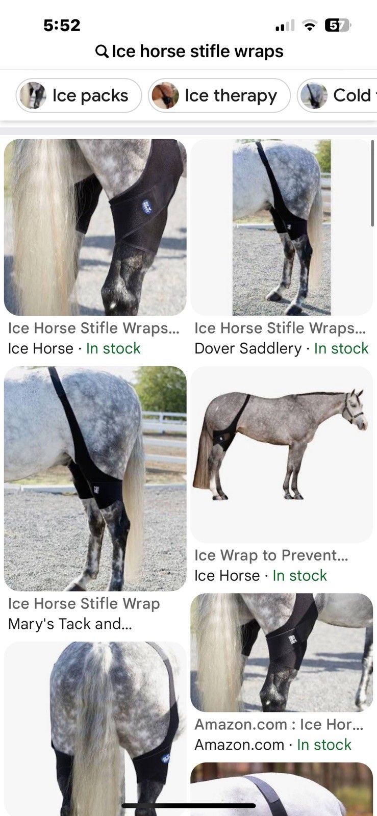 ICE HORSE STIFLE WRAPS