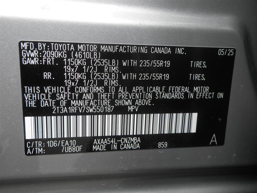 2025 RAV 4 Adaptive Cruise Radar