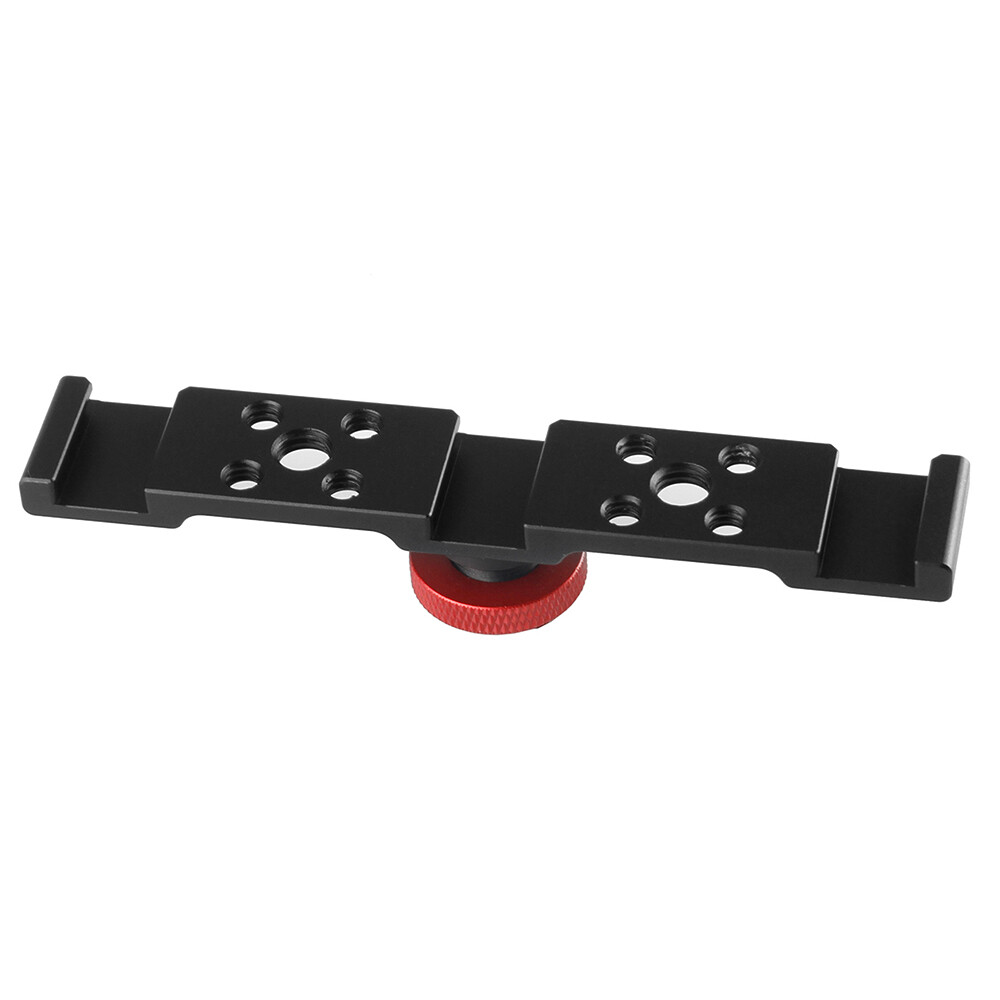 Triple Cold Shoe Mount Plate Bracket for Camera Microphone  U2E1