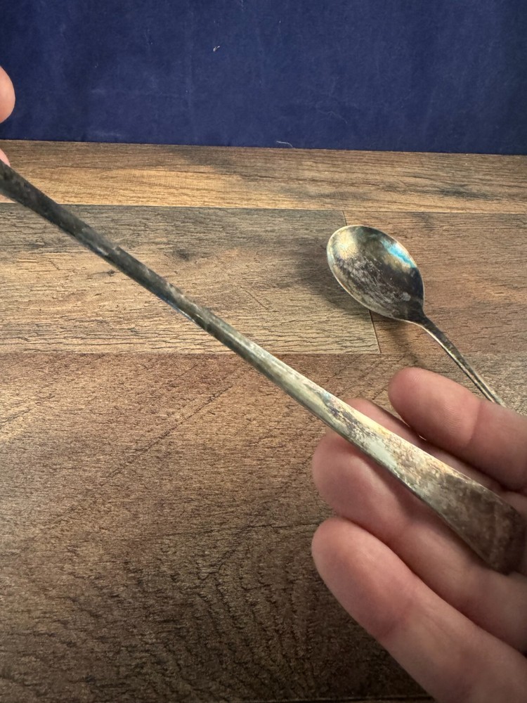 EPNS Silverplated Salad Server Set Plain Pattern Modern Design