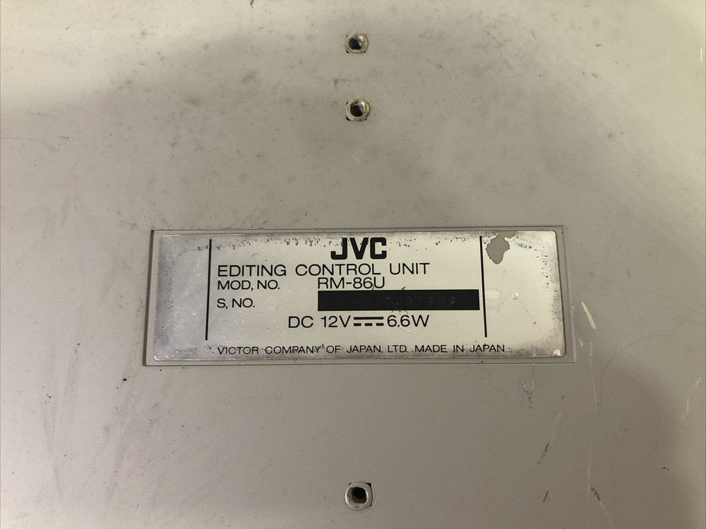 JCV Model RM-G86U Video Editing Controller
