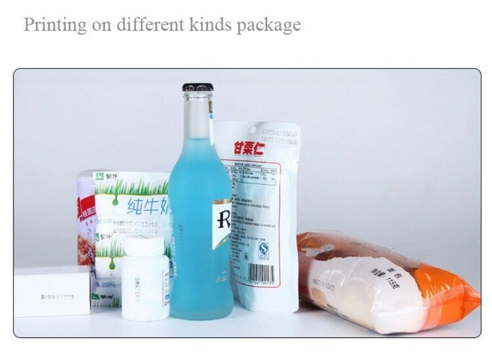Handheld Coder, Ink Date Printer Date Stamp for Food Plastic Bag Packaging