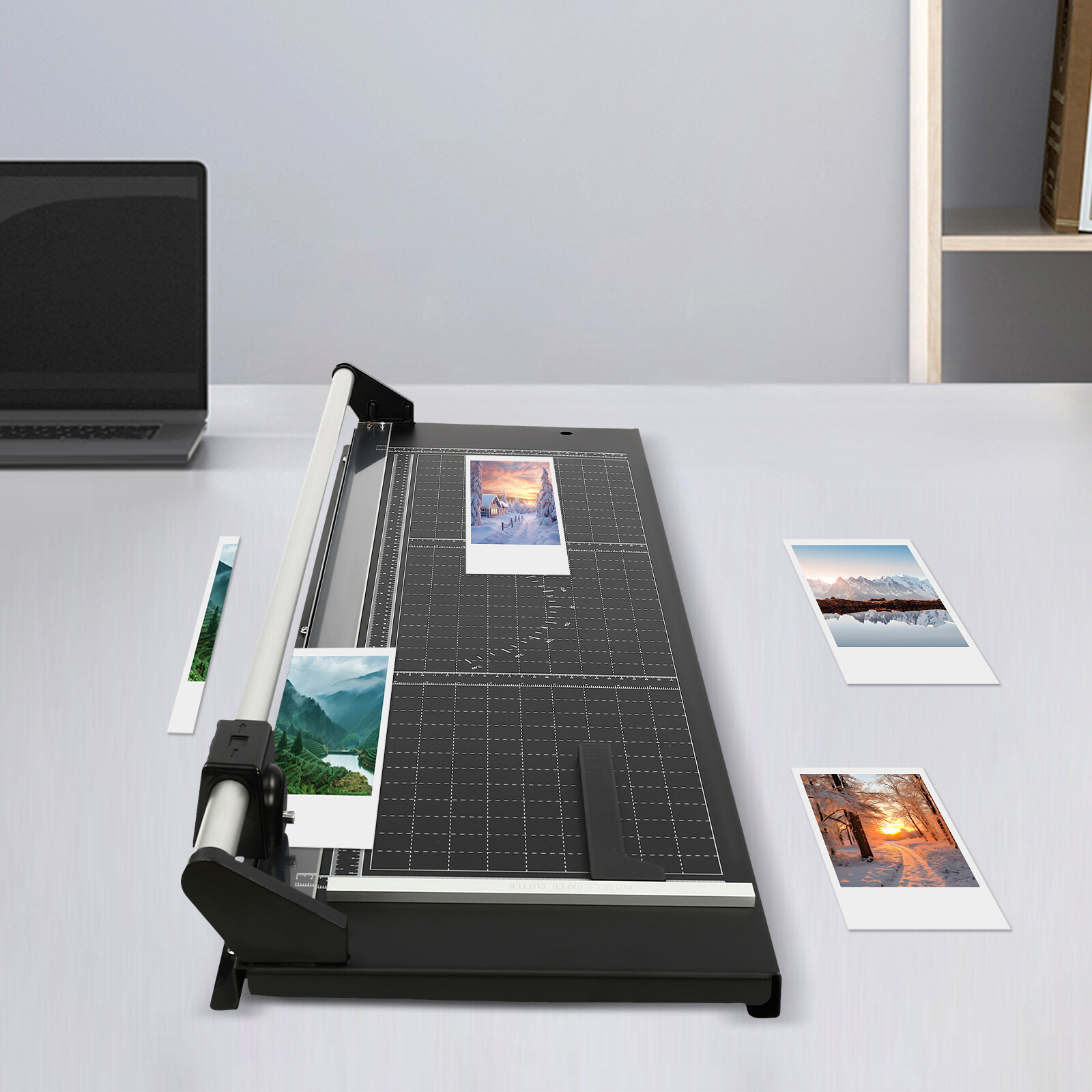 36" Paper Cutter,  Manual Precision Rotary Paper Trimmer For Film, Art Cardboard