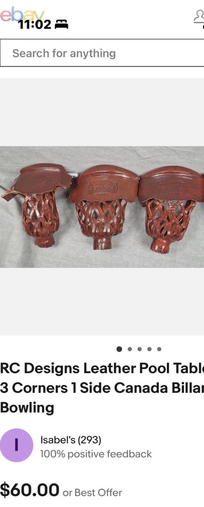 Billiard Table pockets