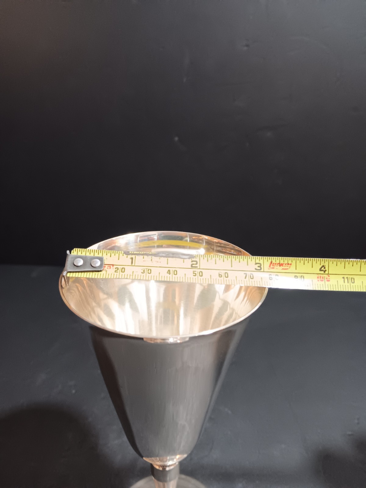 Vintage Crosby Spain Silver Plated Goblet Chalice Cup Wine Glass Made in Spain