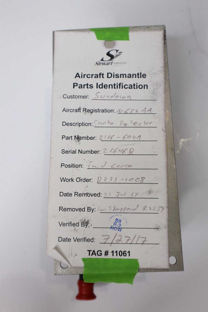 Autronics Model 2156 Smoke Detector Sensor 2156-604A