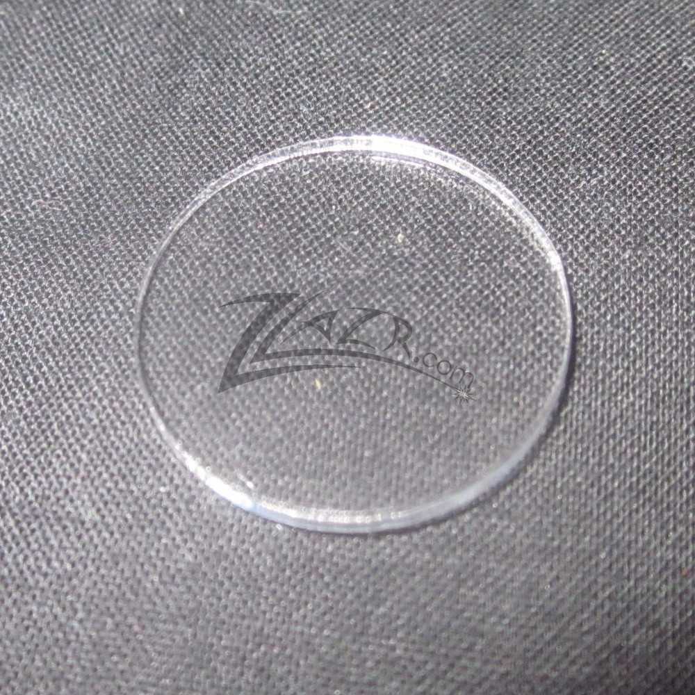 1 - 5"x1/8" THICK LARGE Clear Acrylic Cut Circle Disc Plexiglass Plastic Base