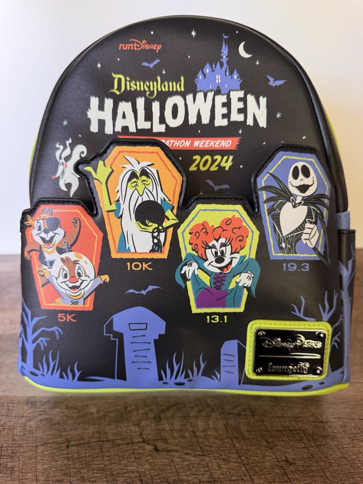 Loungefly Disneyland Haunted Halloween Half Marathon Bag Backpack New With Tags