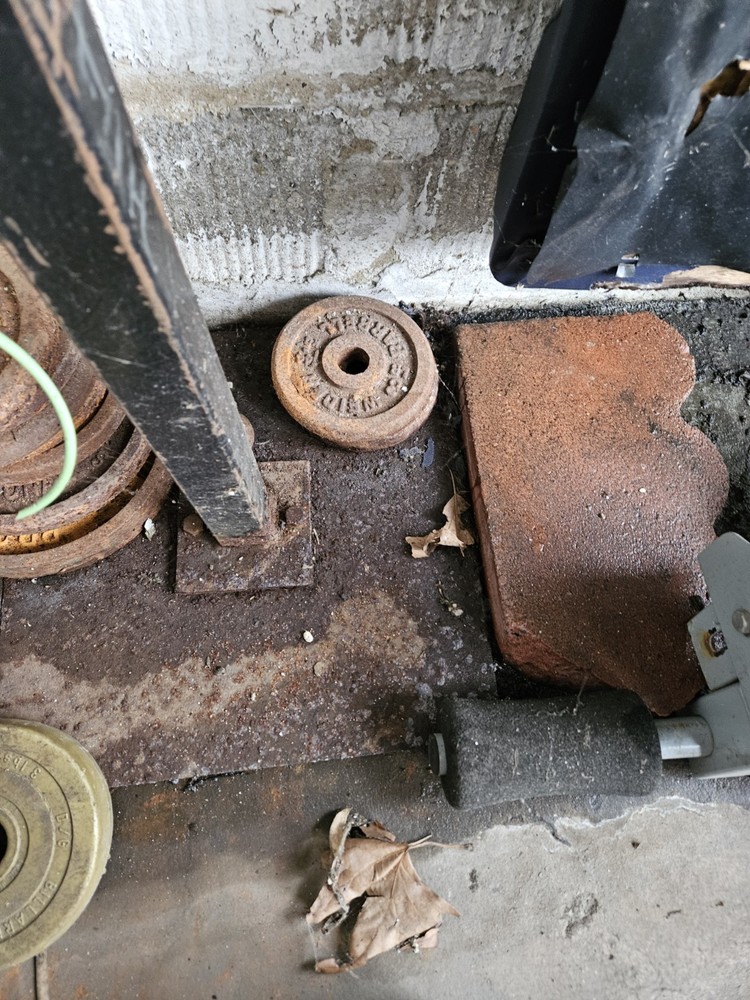 READ DESCRIPTION Weight Set Lot Assorted Weights Bars And Benches