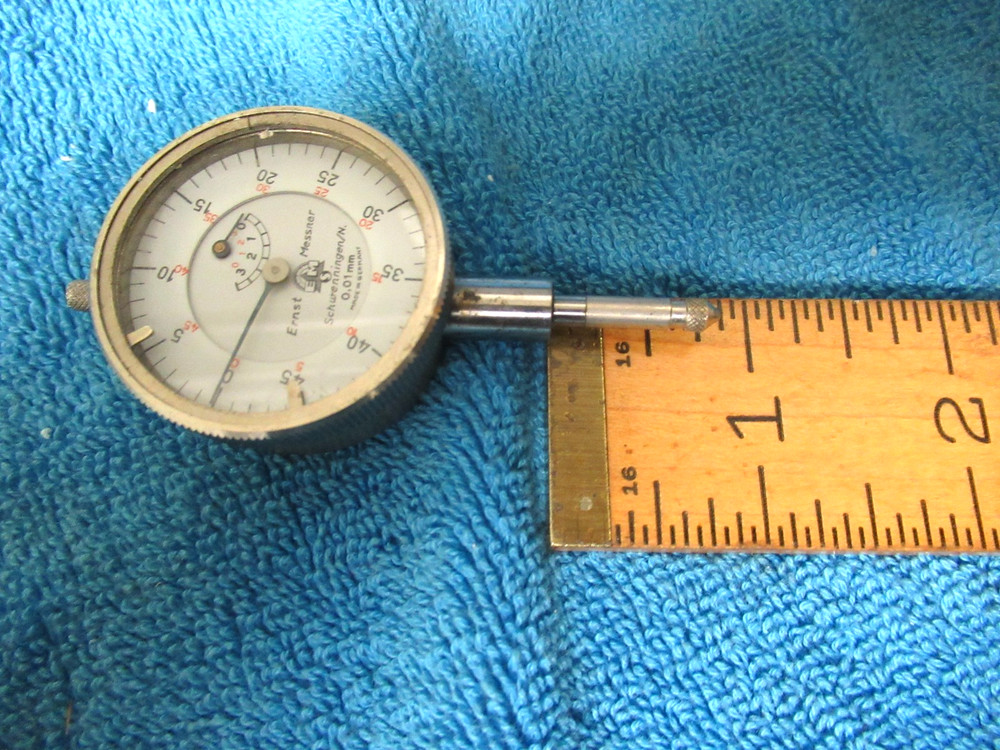 Vintage Small Ernst Messner 0.01 MM Dial Indicator Germany