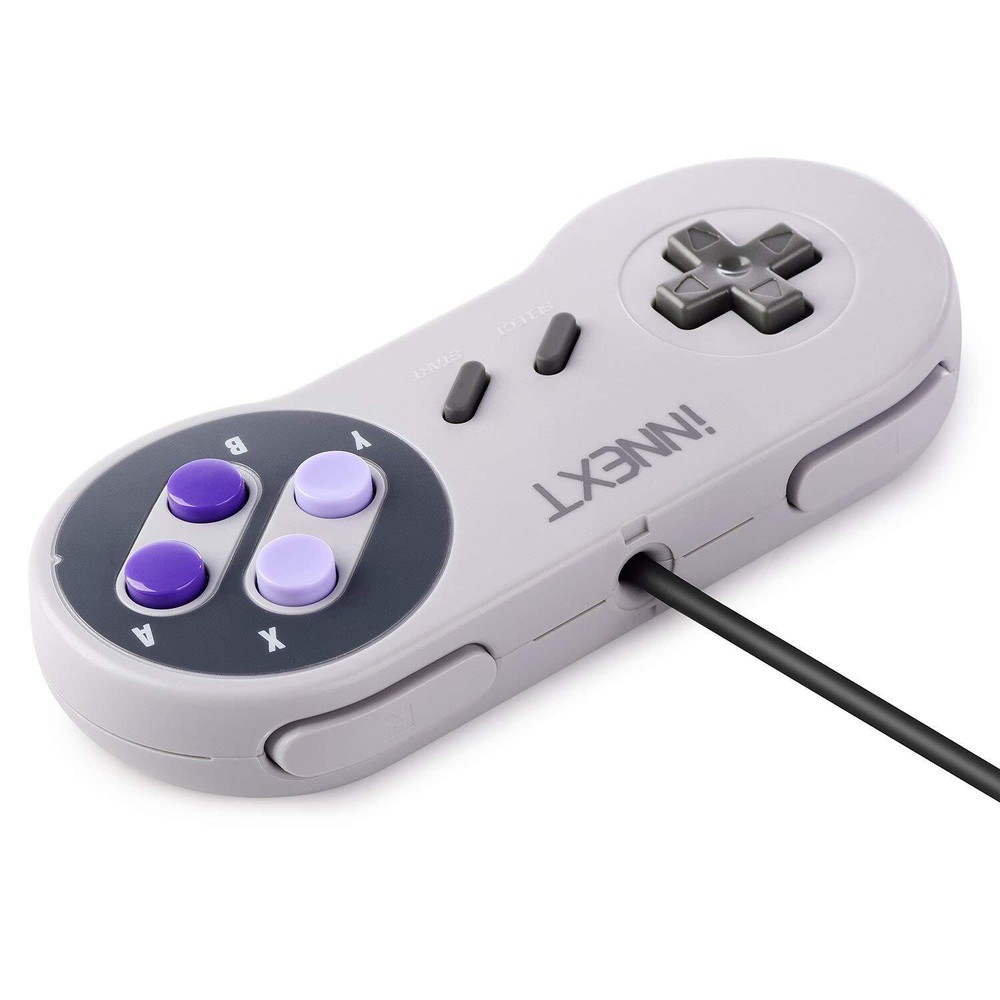 2 Pack USB SNES Controller Joystick Super Games Retro Classic Gamepad for PC MAC