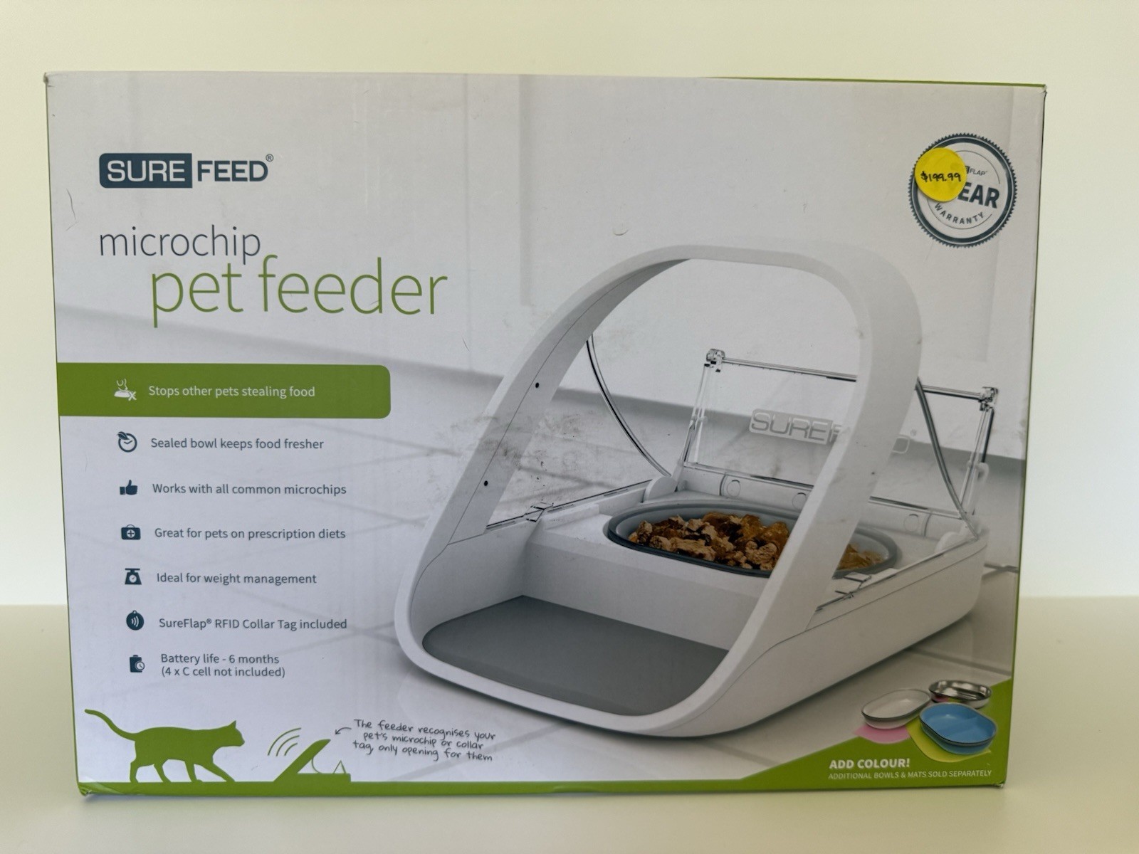 SureFlap MPF001 SureFeed Microchip Pet Feeder - White