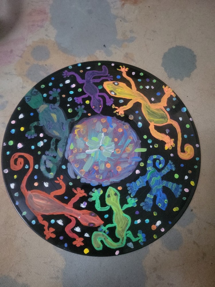 Handpainted 12"vinyl Record