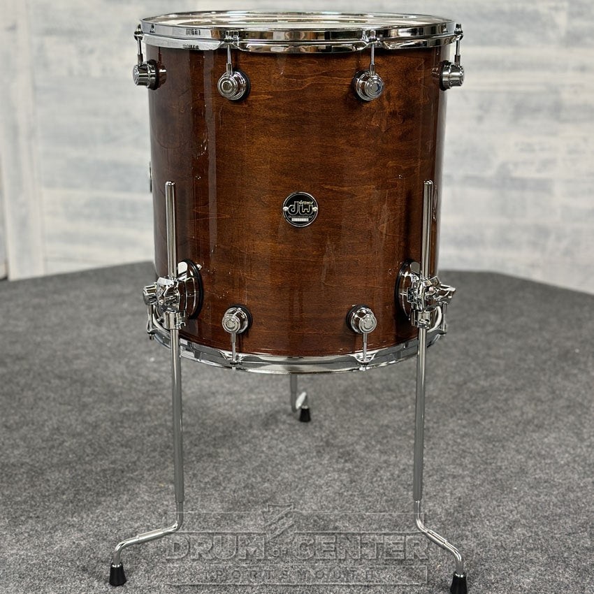 DW Performance Floor Tom 16x16 Walnut Lacquer - DCP Exclusive!