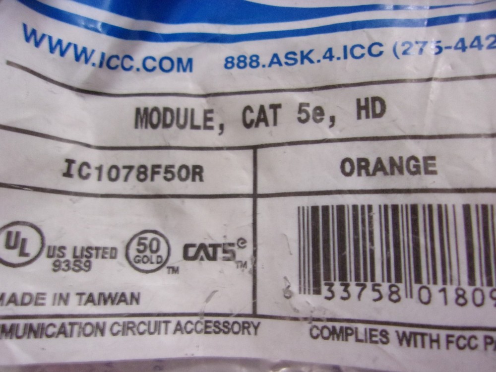 ICC Module, CAT 5e, HD IC1078F50R (2-Pack)