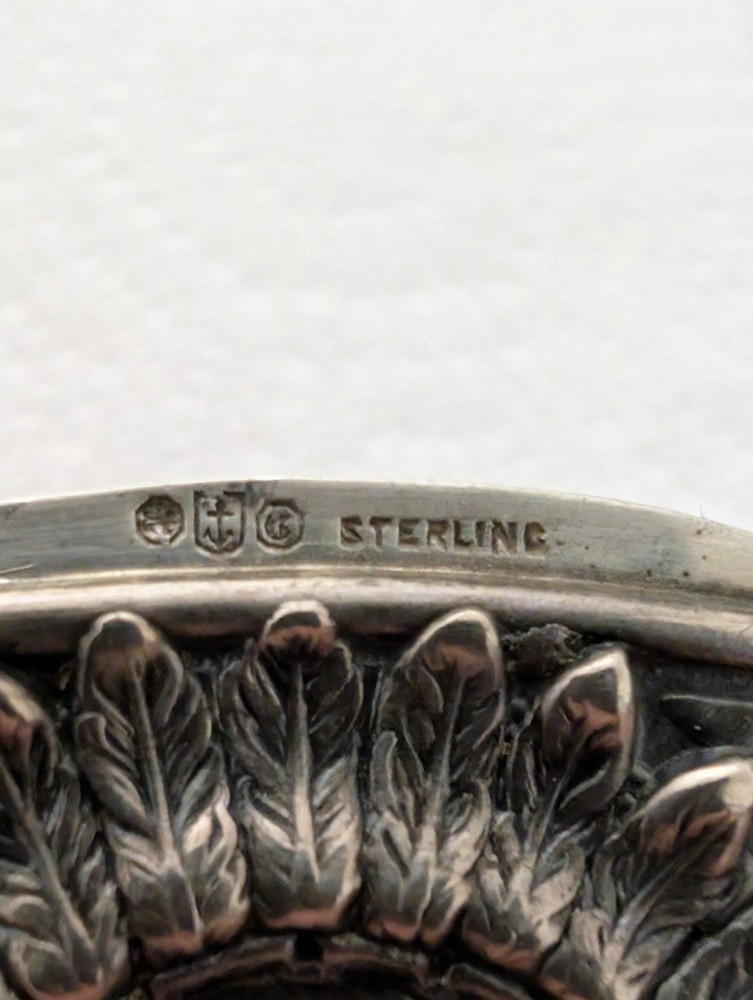 Gorham Sterling Silver Native American Match Safe/ Case