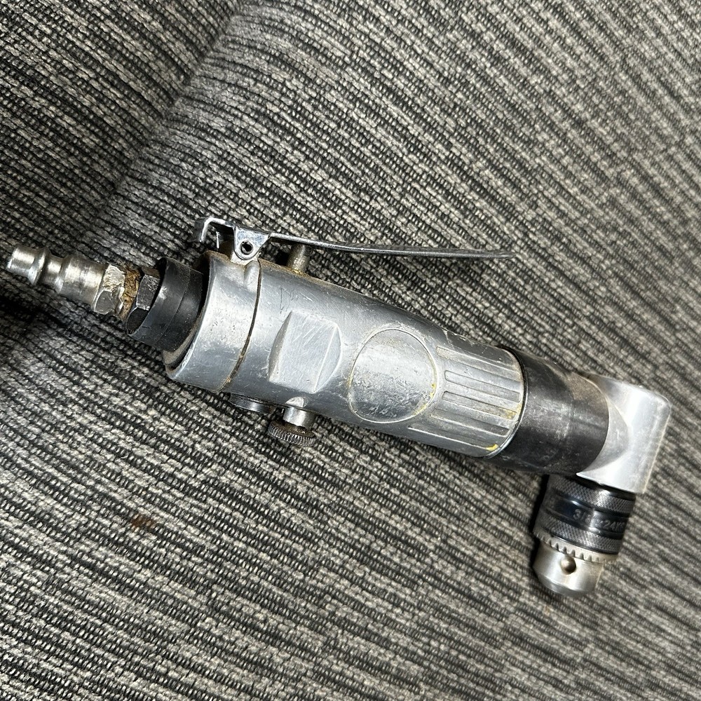 Air Pneumatic Reversible Right Angle Drill 3/8" Chuck, Tested