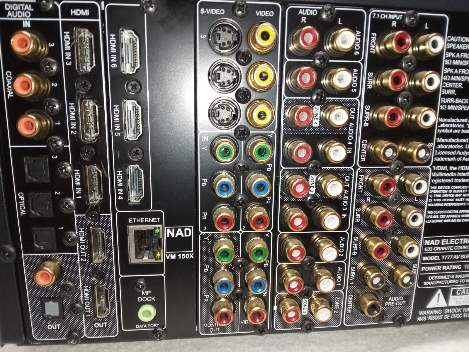 NAD T777 AV Surround Sound Receiver