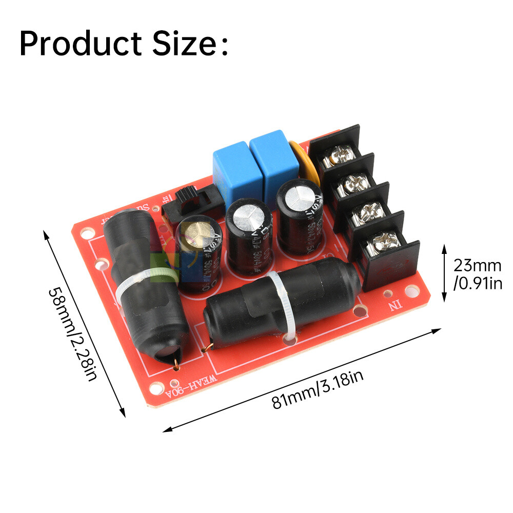 200W Solderless HighPower Speaker Subwoofer Crossover DIY Speaker Divider Module