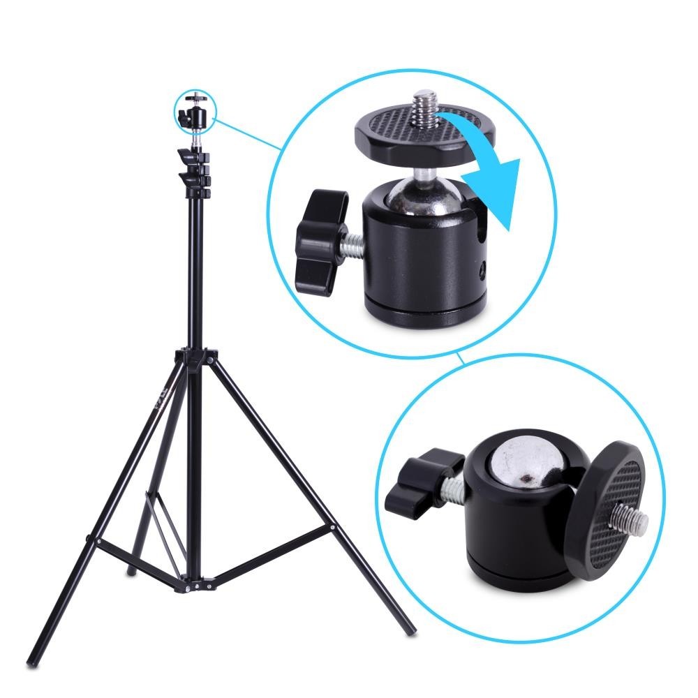 Pyle Pocket Projector Stand - Universal Device Camera / Camcorder Tripod Mount