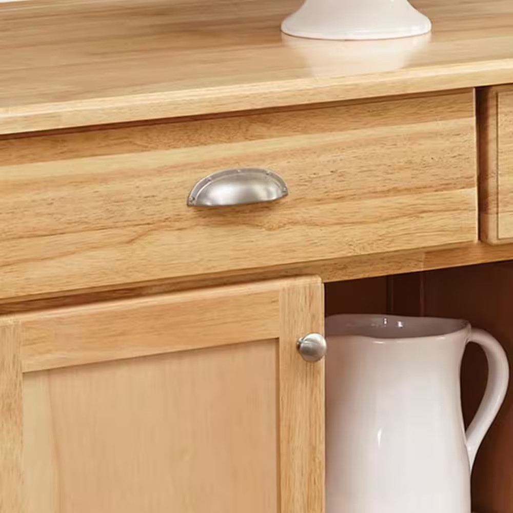 Napa Natural Kitchen Cart with Storage