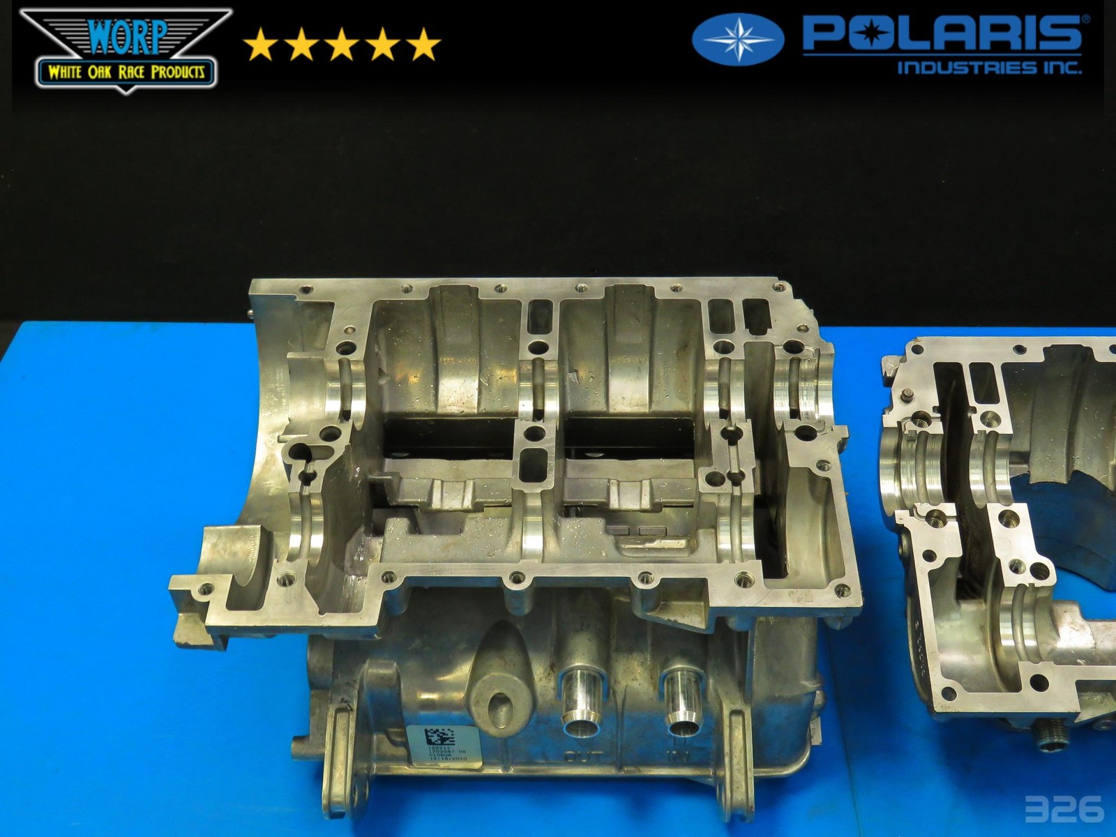 2011 POLARIS RZR XP 900 MATCHED CRANKCASE CRANK CASE SET BOTTOM END