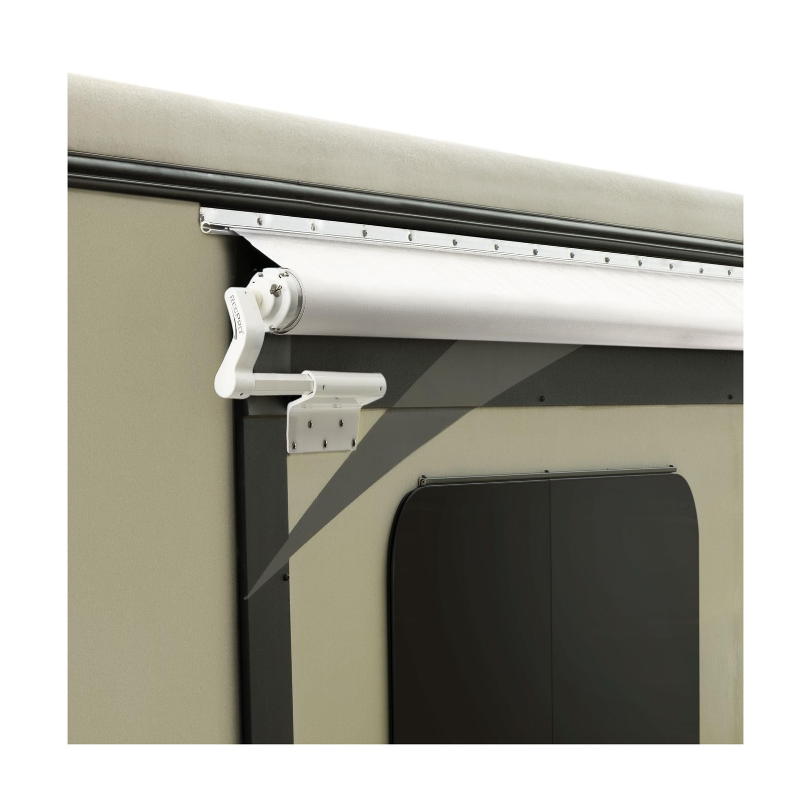 RecPro RV Slide Out Awning Kit | RV Slide Topper | Frame and Fabric (13', Whi...