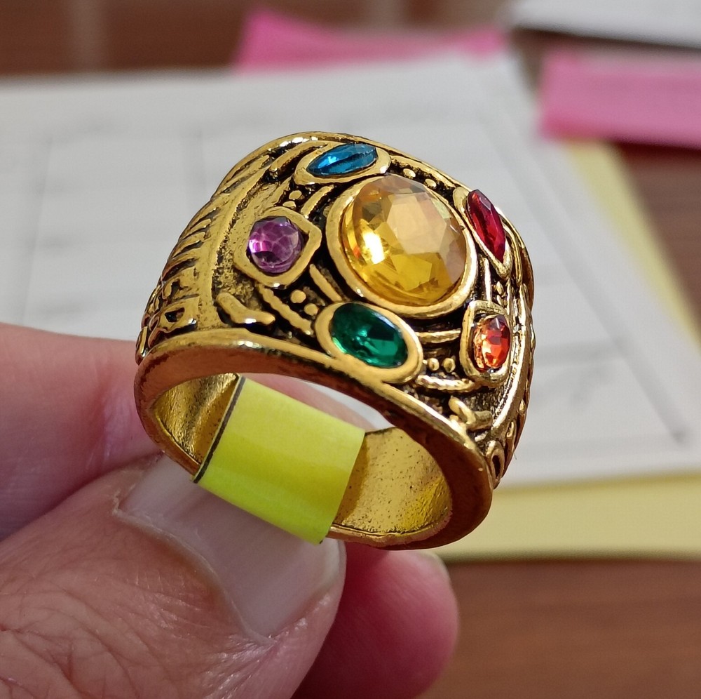 Marvel's Avengers Thanos Infinity Stones Ring - Size 9 #T-112