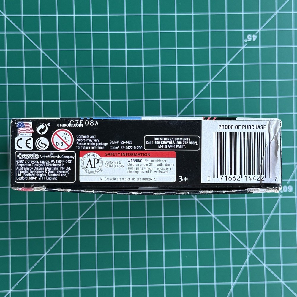 Crayola 64 Crayons Poptism Special Edition 2017 Built-In Sharpener