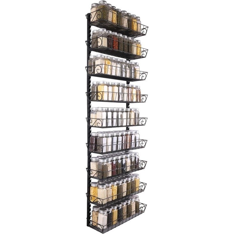 Adjustable Multi-purpose Tiered Spice Rack Organizer Large Storage Solution New