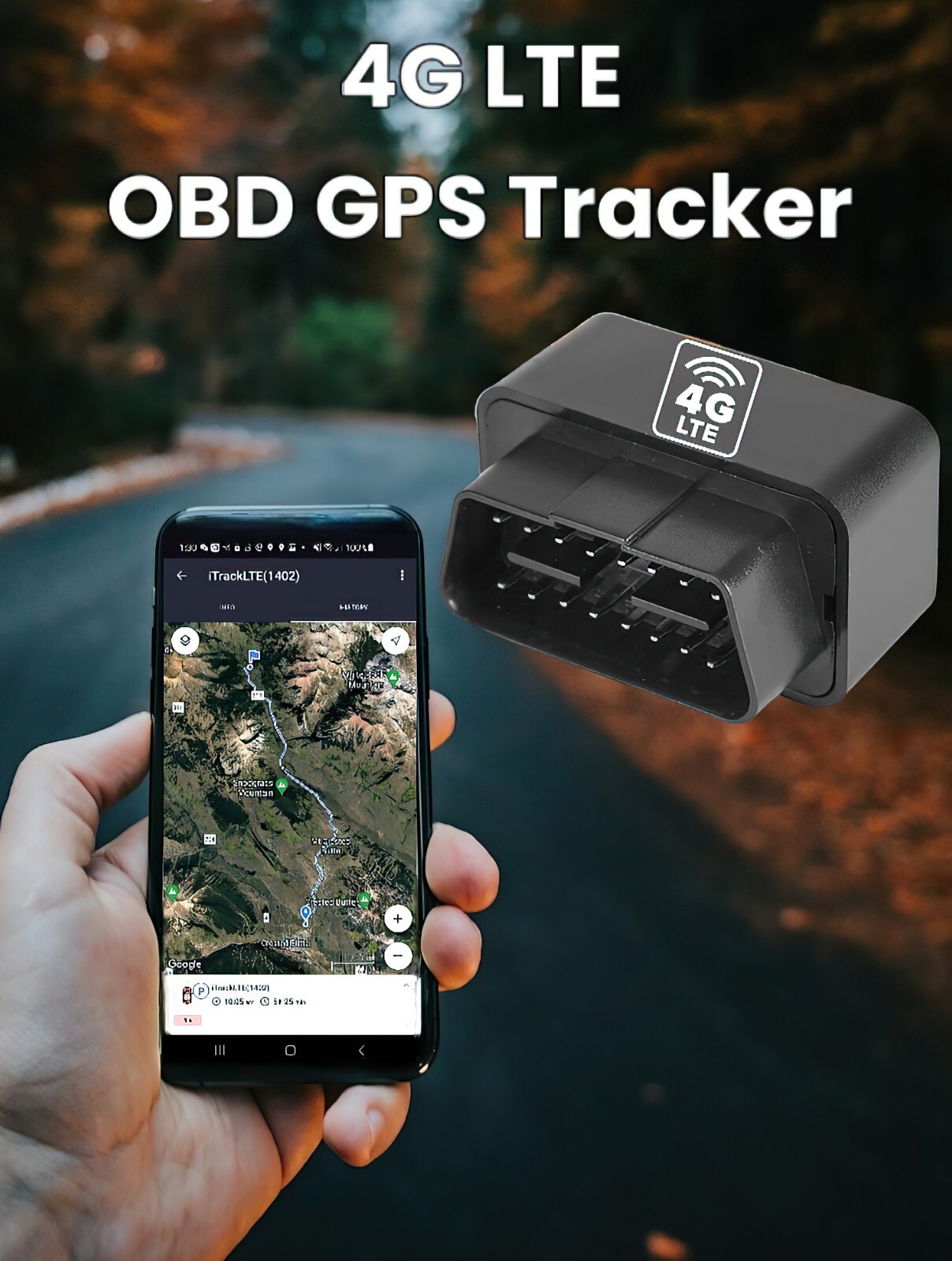 OBD2 II GPS Tracker Real Time Vehicle Tracking Device GSM GPRS Car Truck Locator