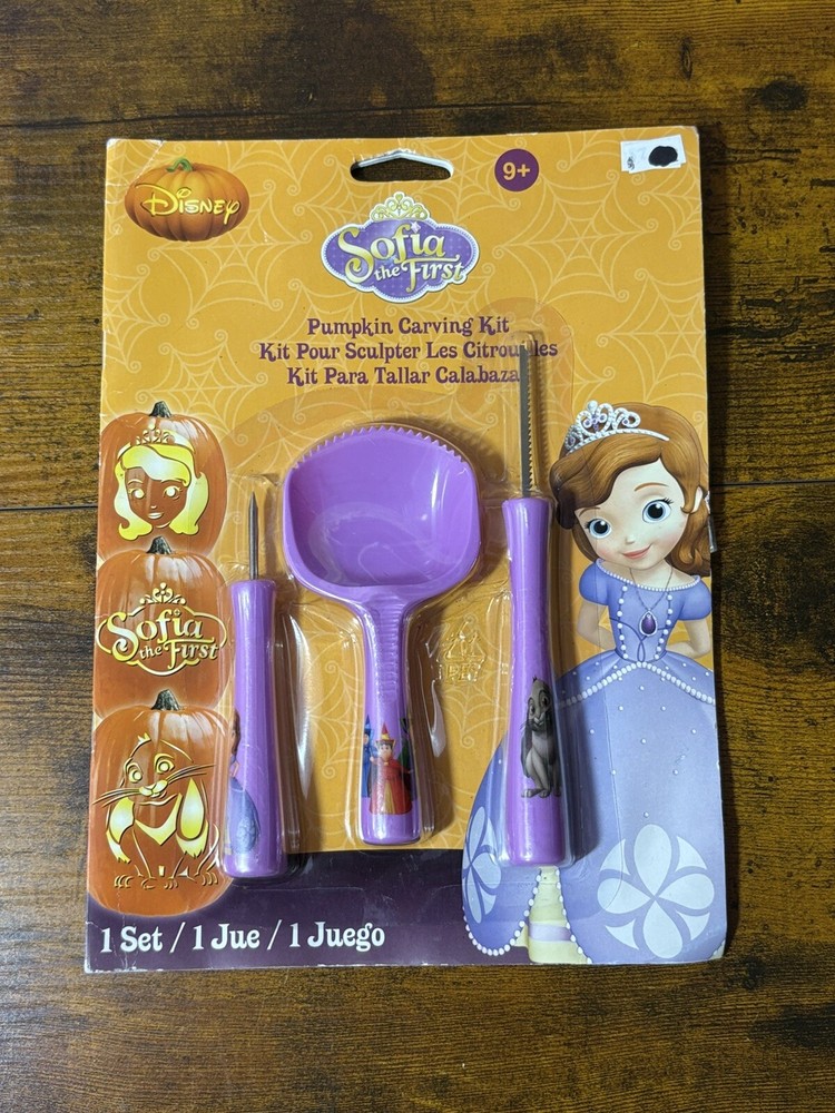 Sofia The First Halloween Pumpkin Creations Carving Kit Tools Stencils