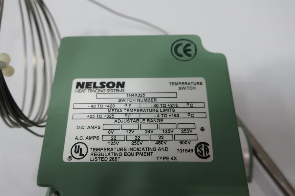 Nelson TH4X325 Temperature Switch 25-325f 480v-ac