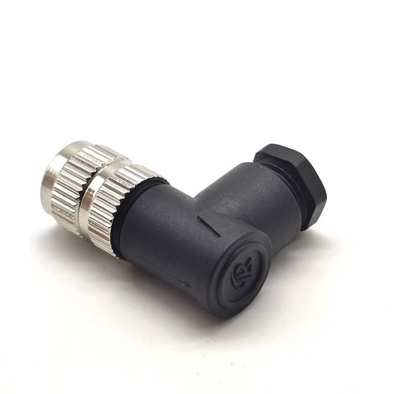 8 Pin Female ACode M8 Connector Screw Type Right Angle Assemble Cable