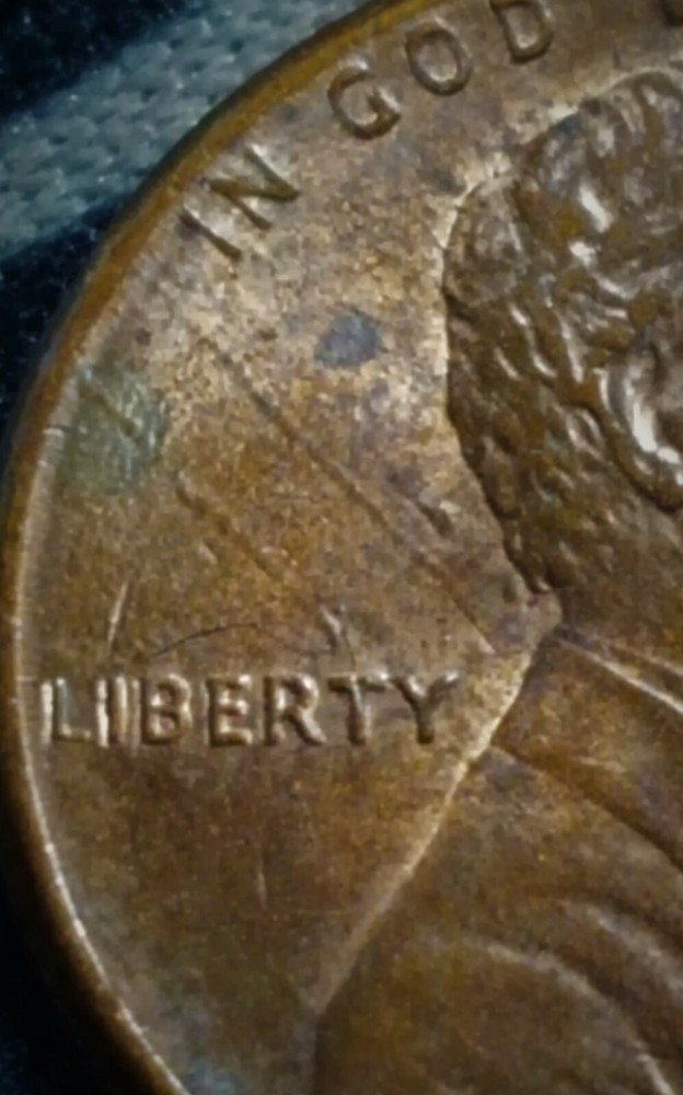 1990-P Lincoln Cent Die Clash  Error Cent "Sun Ray's"