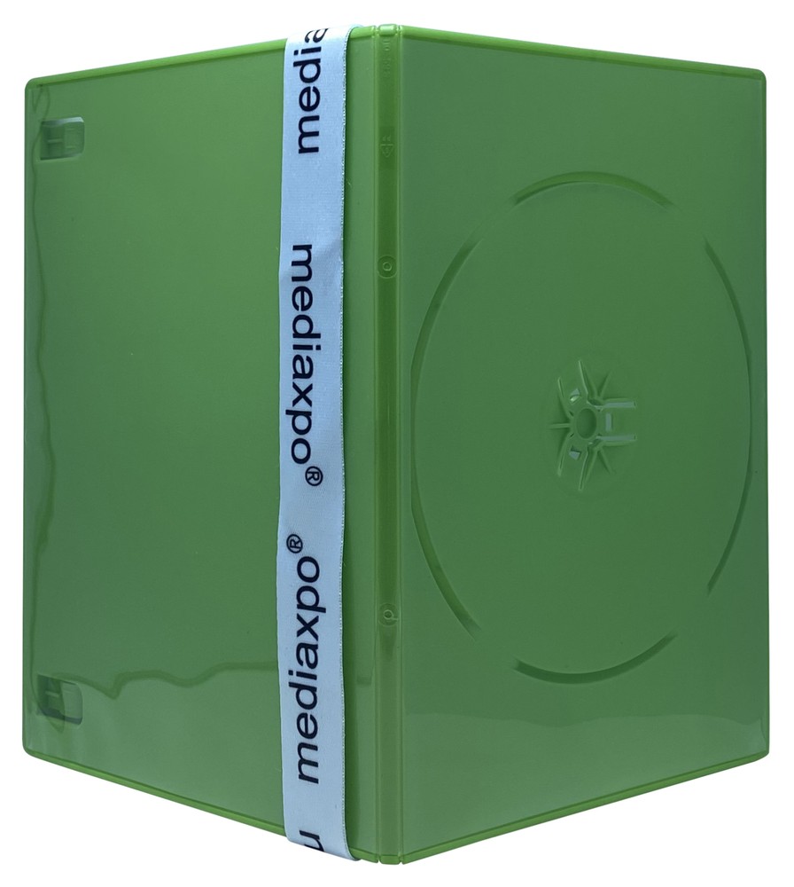 SLIM Solid Green Color Single DVD Cases 7MM Lot
