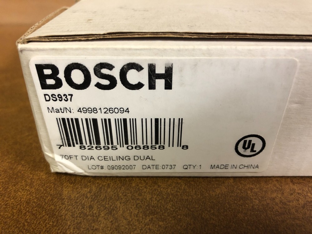 Bosch DS937 Motion Sensor Low Profile Ceiling Mounts PIR Detector