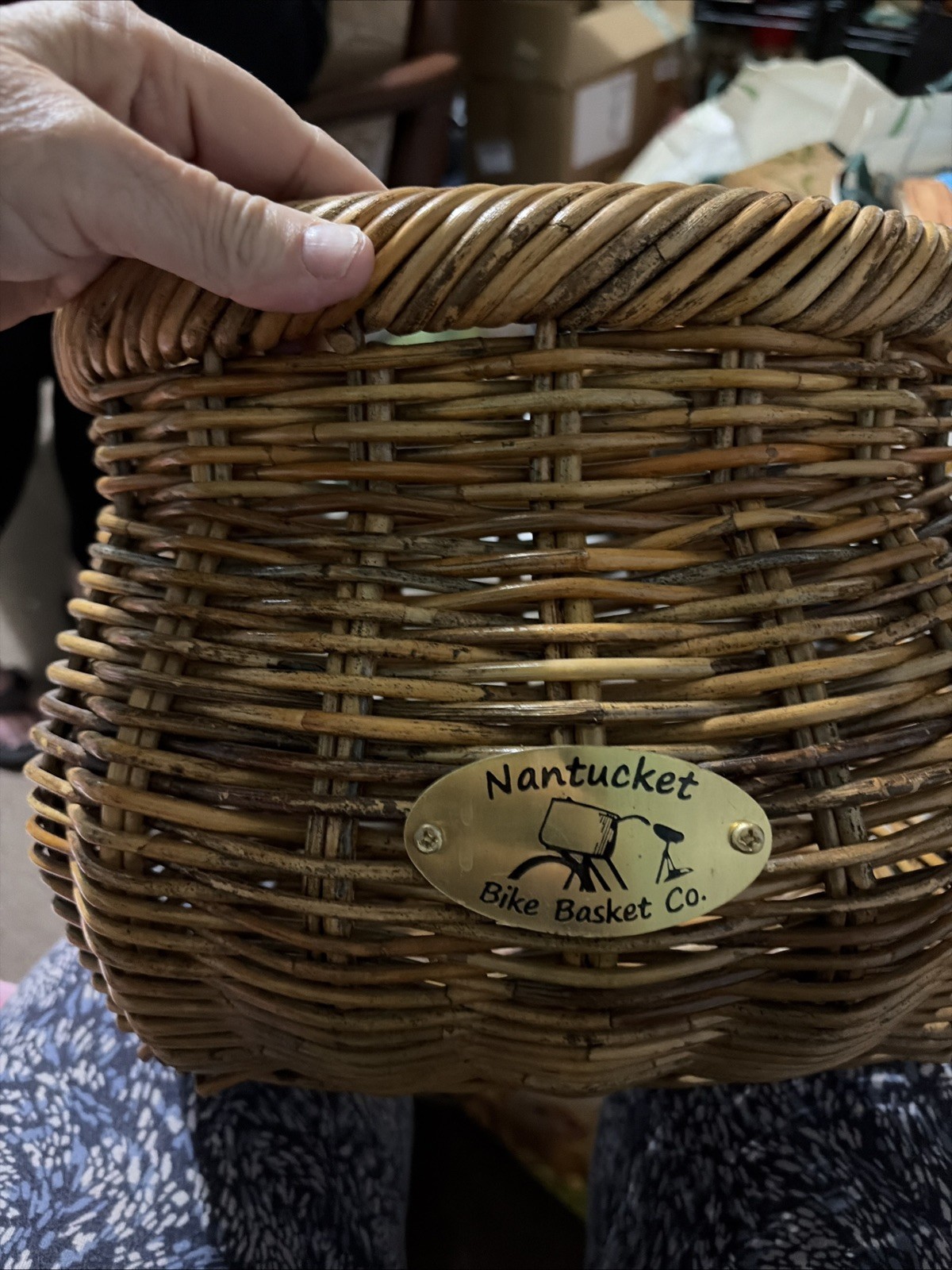 Nantucket Baskets Tuckernut Oval Front Bike Basket