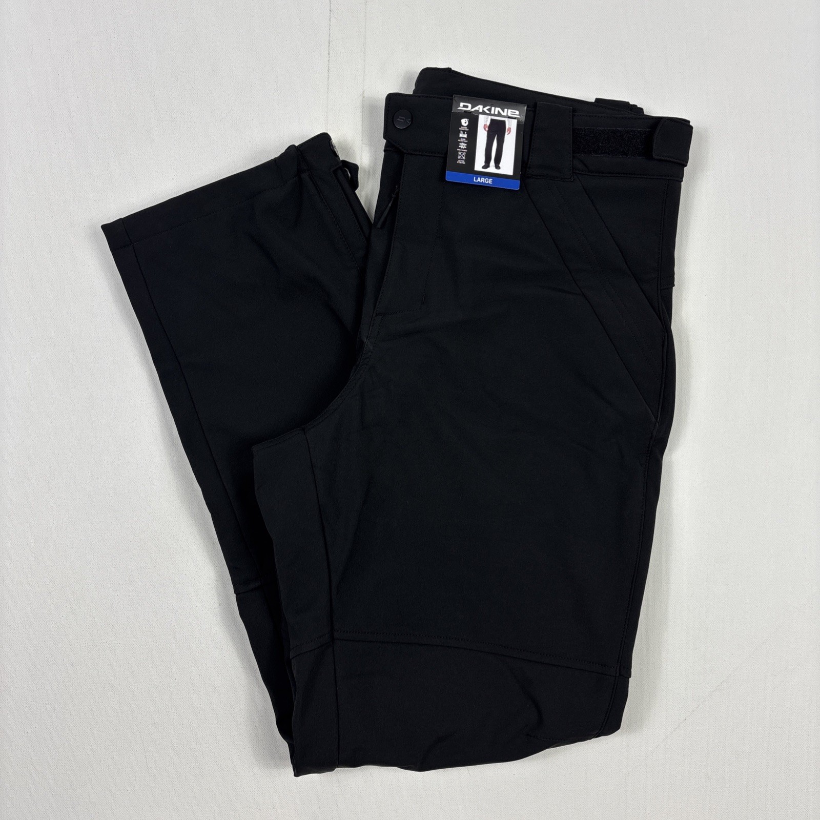 Dakine Men's Active Stretch Water Resistant Snow Pants, Black, Large