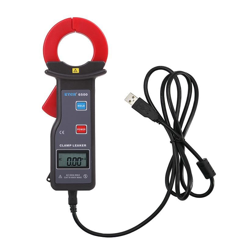 High Accuracy 6500A Clamp Meter with USB Interface for AC Leakage Testing