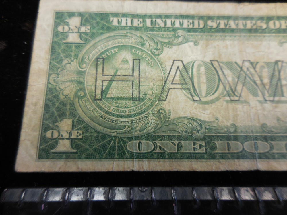 1935-A $1 ONE DOLLAR “HAWAII” SILVER CERTIFICATE NOTE
