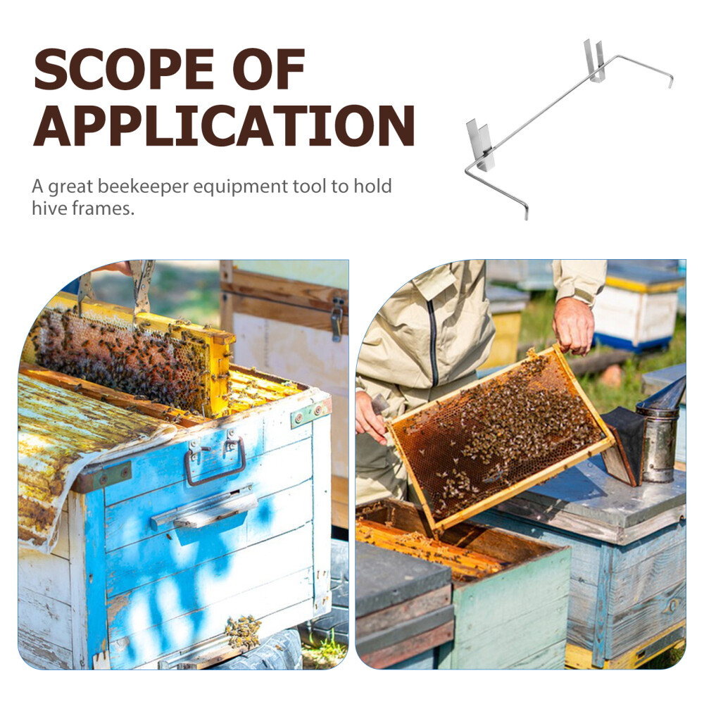 2pcs Beehive Frame Holder Stainless Steel Beekeeping Frame Support Bracket