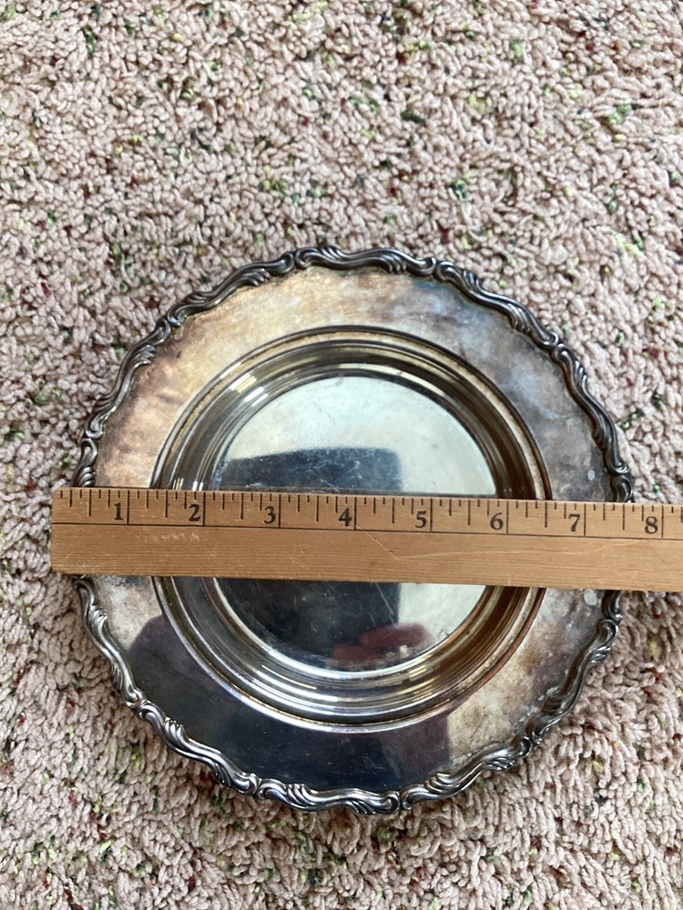 Oneida U.S.A. 7 1/2” Raised Silver Plate