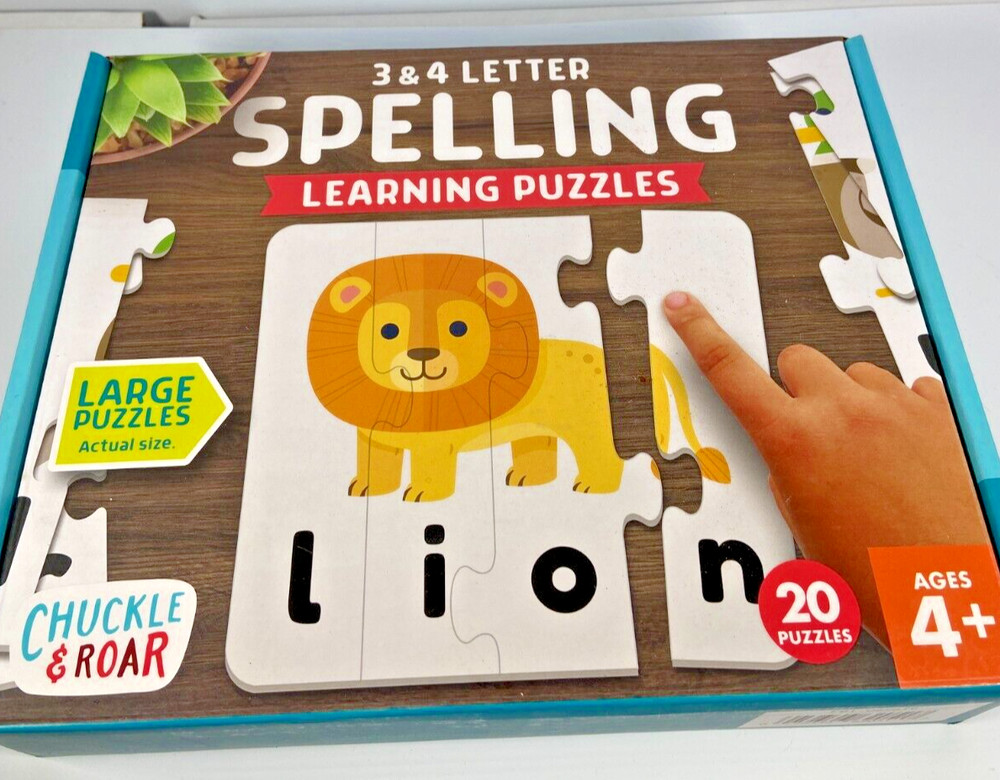 Chuckle & Roar Learning Kids Puzzle Spelling 70pc Complete