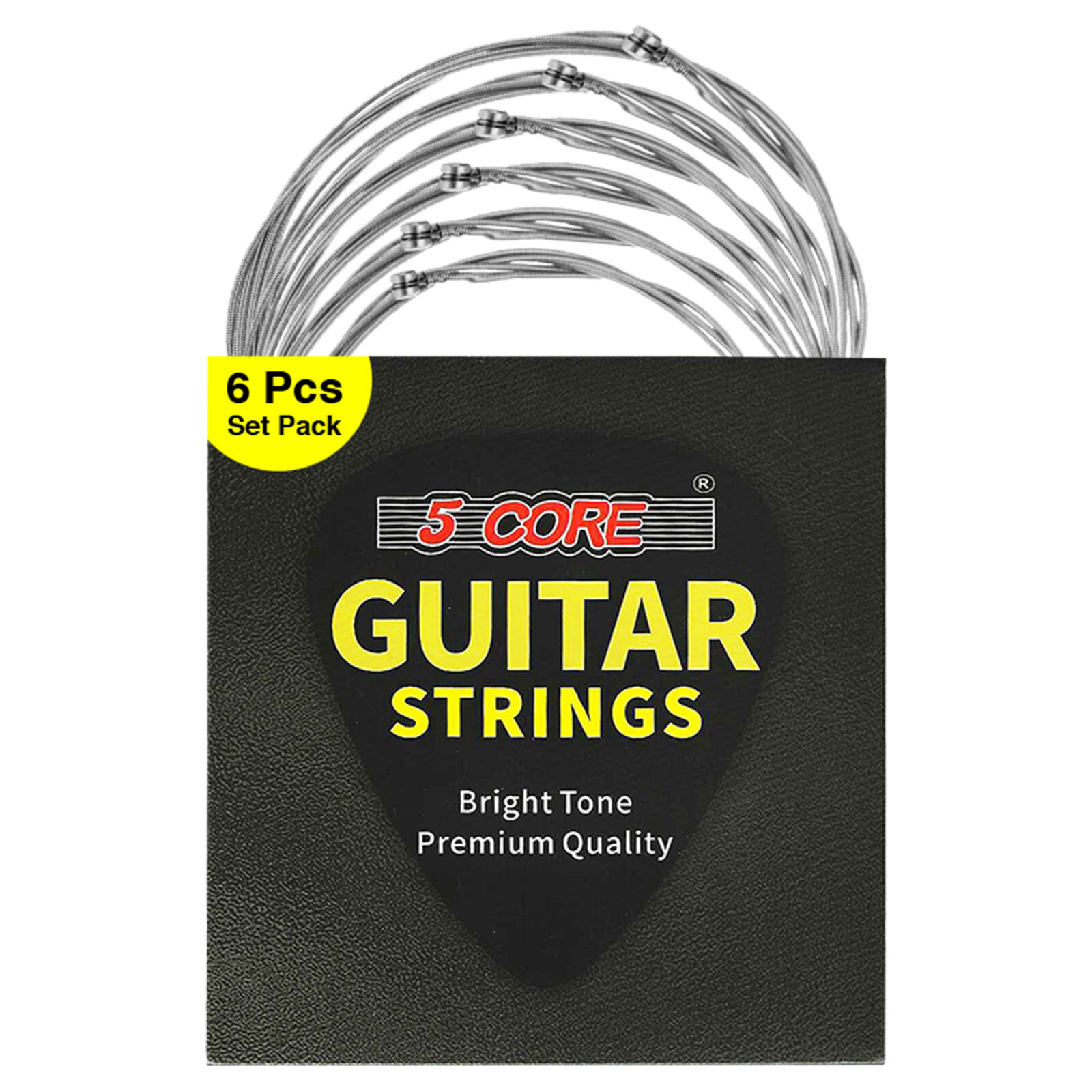 5 Core Electric Guitar Strings Extra Light Gauge Bright Tone 6 String Set
