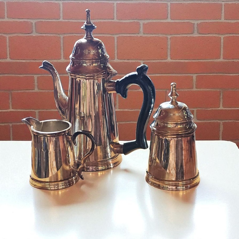 Silver-plated Coffee Set From E.P.N.S. INDIA 🇮🇳 WA 3 Piece Set